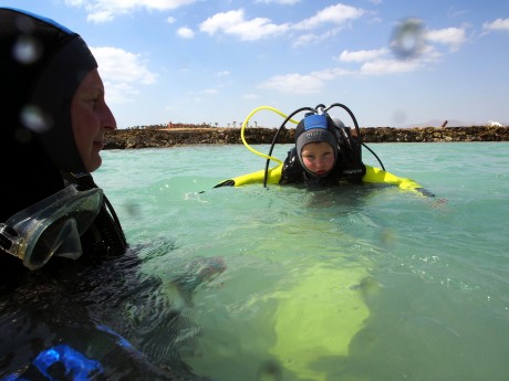 nurkowanie dzieci w Egipcie
